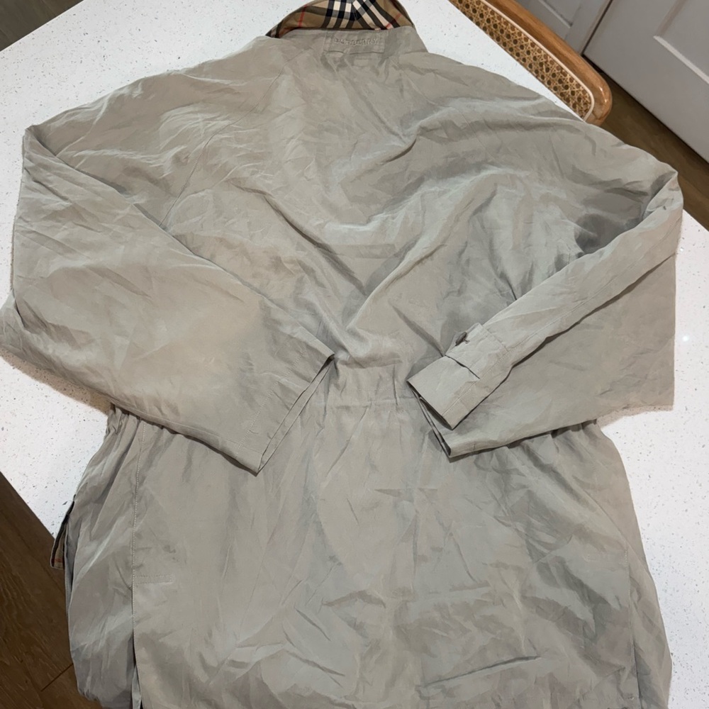 Men’s Burberry Jacket Nova Check Lining Classic Beige w/ COA - Picture 6 of 17